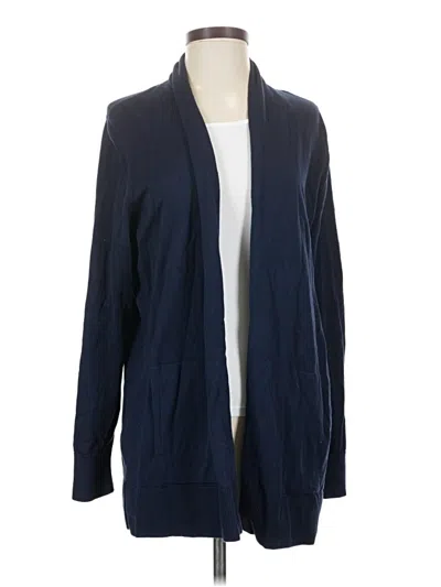 Pre-owned Lands' End Cardigan Sweater In Blue