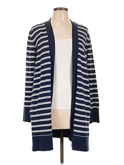Pre-owned Lands' End Cardigan Sweater In Blue