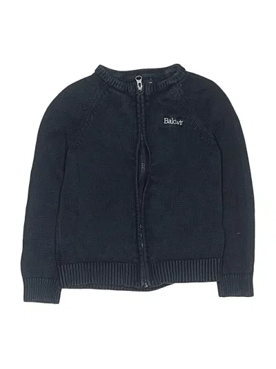 Pre-owned Lands' End Kids'  Cardigan Sweater In Blue