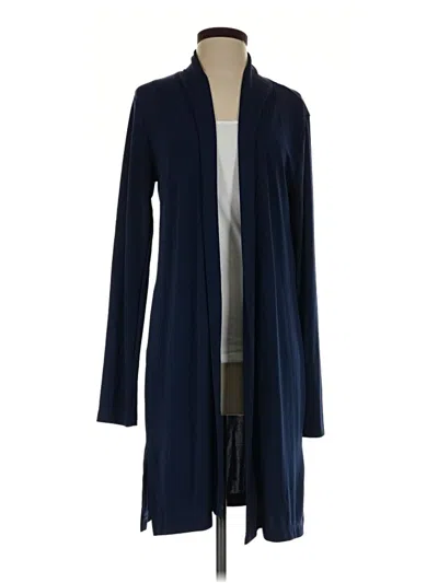 Pre-owned Lands' End Cardigan Sweater In Blue
