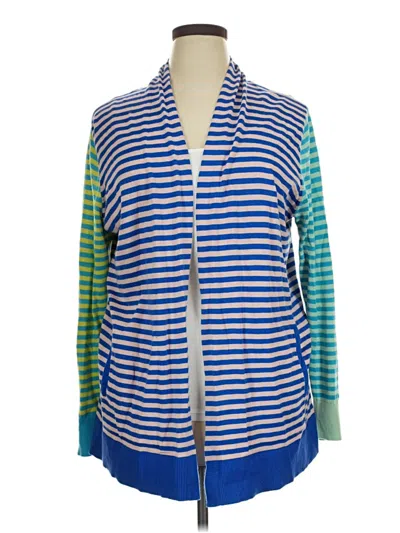Pre-owned Lands' End Cardigan Sweater In Blue