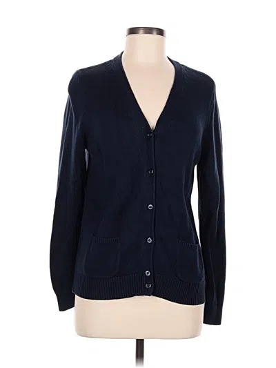 Pre-owned Lands' End Cardigan Sweater In Blue