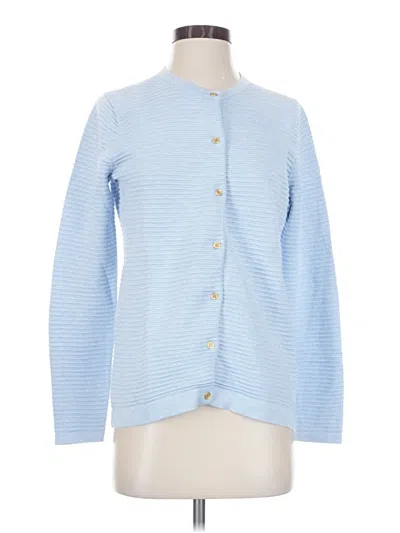 Pre-owned Lands' End Cardigan Sweater In Blue