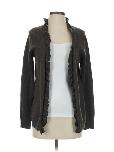 Pre-owned Lands' End Cardigan Sweater In Gray