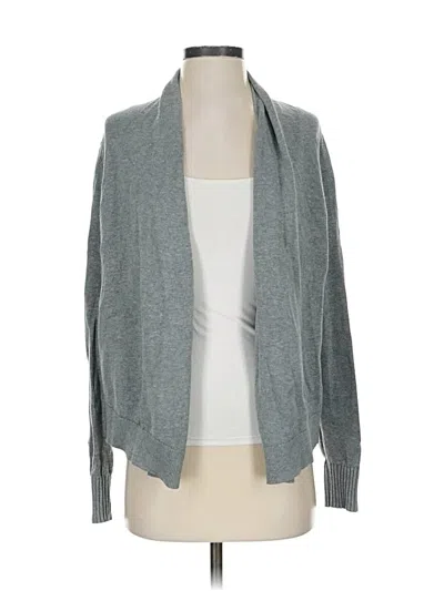 Pre-owned Lands' End Cardigan Sweater In Gray