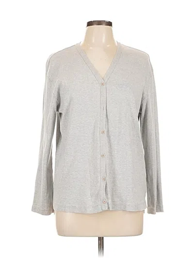Pre-owned Lands' End Cardigan Sweater In Gray