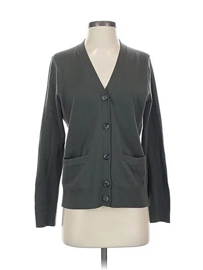 Pre-owned Lands' End Cardigan Sweater In Gray