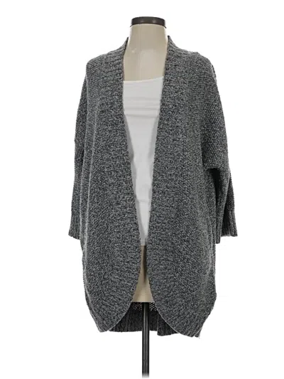 Pre-owned Lands' End Cardigan Sweater In Gray