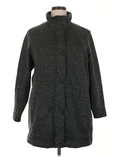 Pre-owned Lands' End Cardigan Sweater In Gray