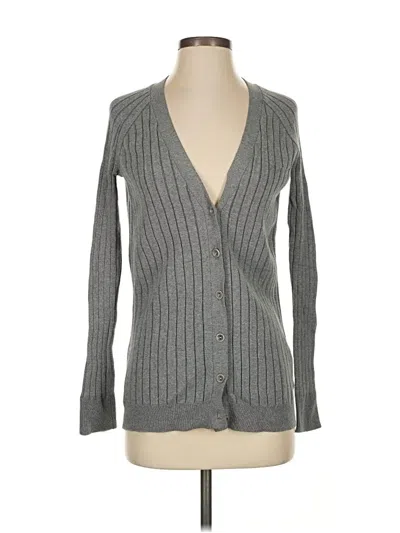 Pre-owned Lands' End Cardigan Sweater In Gray