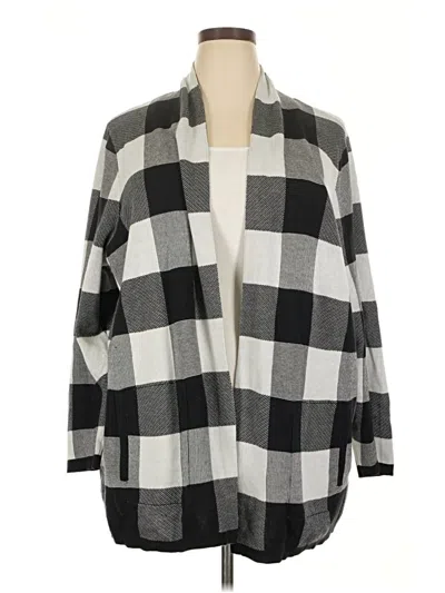 Pre-owned Lands' End Cardigan Sweater In Gray