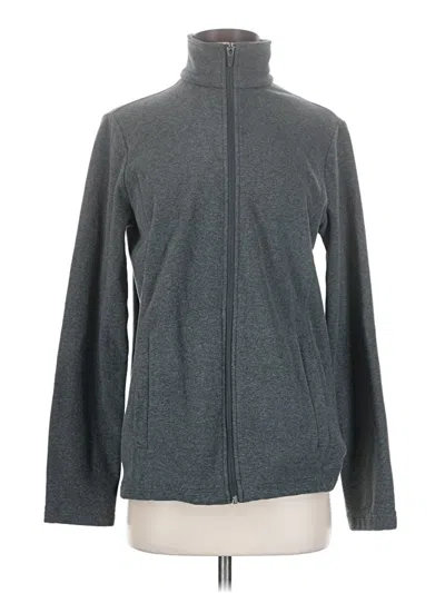 Pre-owned Lands' End Cardigan Sweater In Gray
