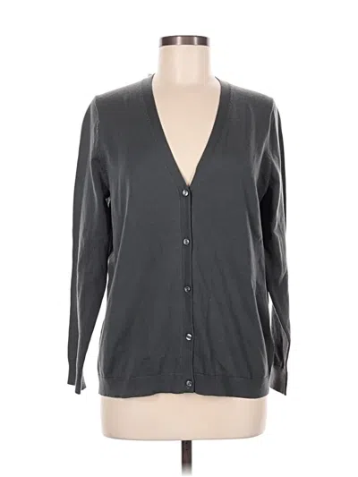 Lands' End Cardigan Sweater In Gray