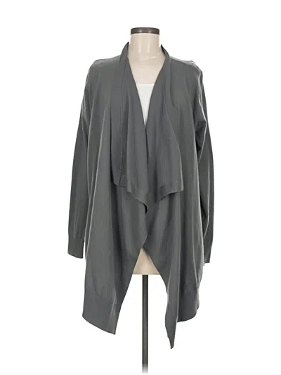 Pre-owned Lands' End Cardigan Sweater In Gray