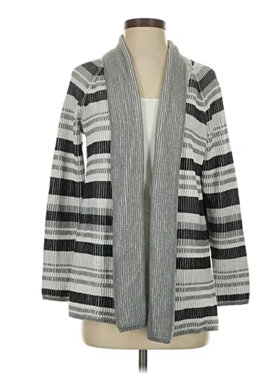 Pre-owned Lands' End Cardigan Sweater In Gray