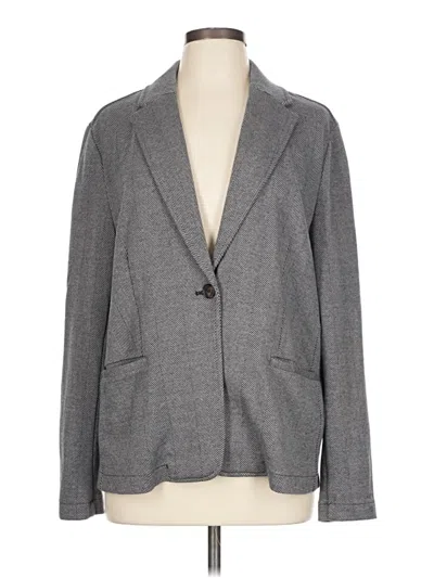 Pre-owned Lands' End Cardigan Sweater In Gray