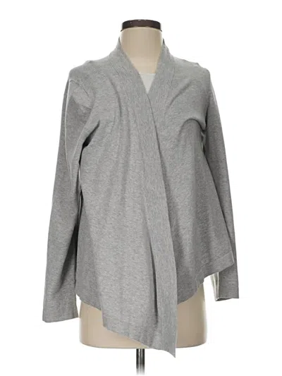 Pre-owned Lands' End Cardigan Sweater In Gray