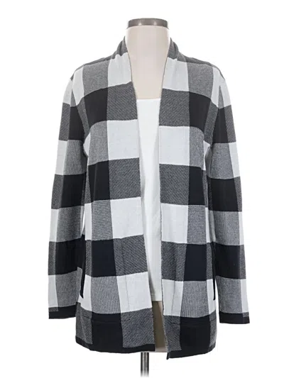 Pre-owned Lands' End Cardigan Sweater In Gray