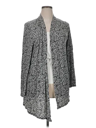 Pre-owned Lands' End Cardigan Sweater In Gray