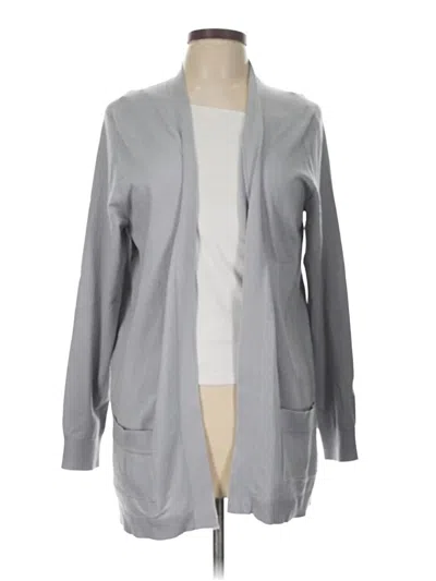 Pre-owned Lands' End Cardigan Sweater In Gray