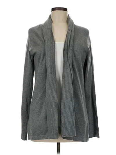 Pre-owned Lands' End Cardigan Sweater In Gray