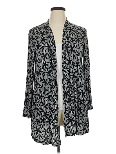 Pre-owned Lands' End Cardigan Sweater In Gray