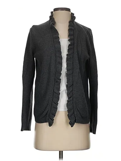 Pre-owned Lands' End Cardigan Sweater In Gray