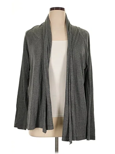 Pre-owned Lands' End Cardigan Sweater In Gray