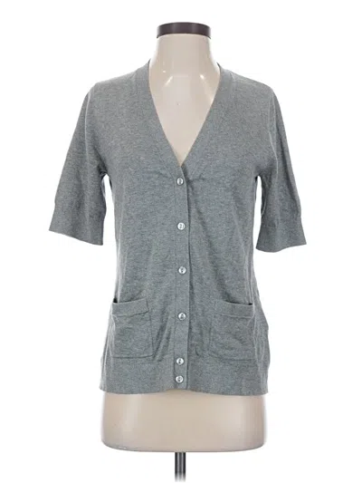 Pre-owned Lands' End Cardigan Sweater In Gray