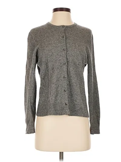 Pre-owned Lands' End Cardigan Sweater In Gray