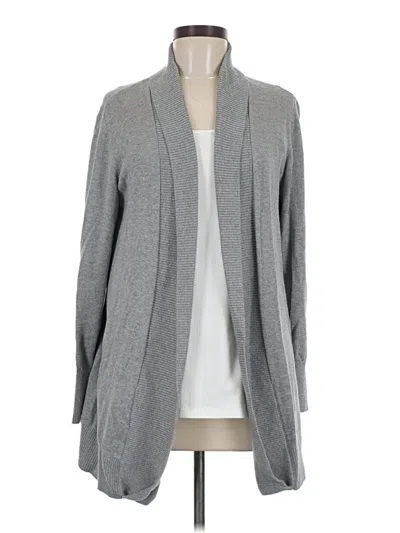 Pre-owned Lands' End Cardigan Sweater In Gray
