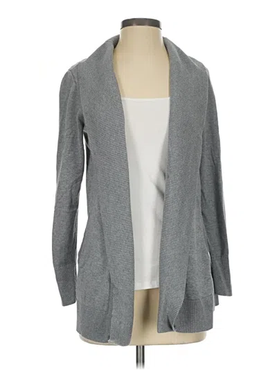 Pre-owned Lands' End Cardigan Sweater In Gray