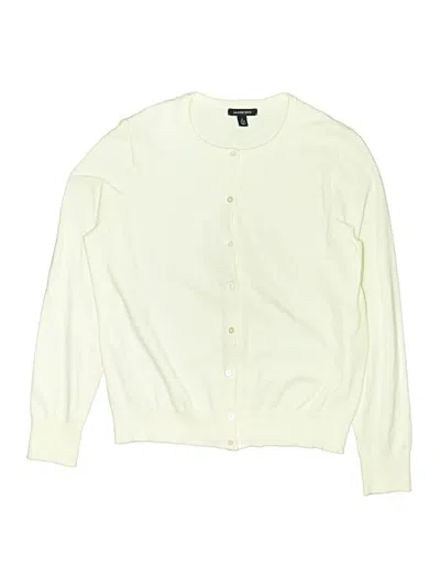 Pre-owned Lands' End Kids'  Cardigan Sweater In Ivory