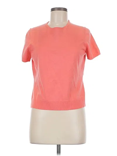 Pre-owned Lands' End Cardigan Sweater In Orange
