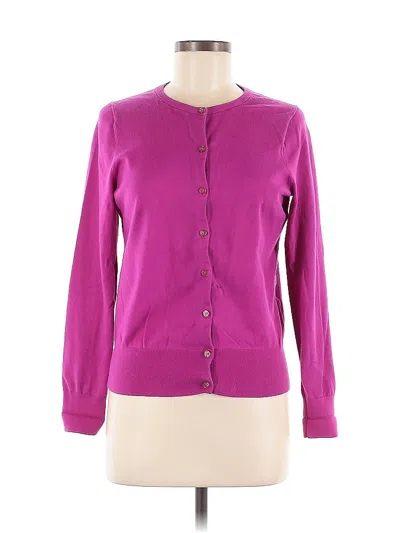 Pre-owned Lands' End Cardigan Sweater In Pink