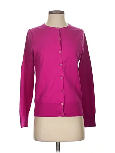 Pre-owned Lands' End Cardigan Sweater In Pink