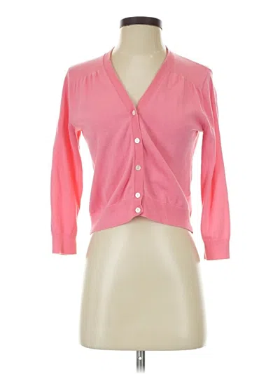 Pre-owned Lands' End Cardigan Sweater In Pink