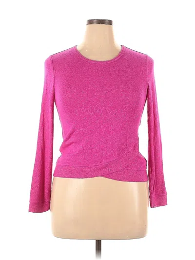 Pre-owned Lands' End Cardigan Sweater In Pink