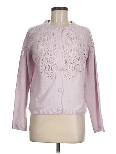 Pre-owned Lands' End Cardigan Sweater In Pink