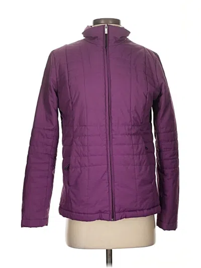 Pre-owned Lands' End Cardigan Sweater In Purple