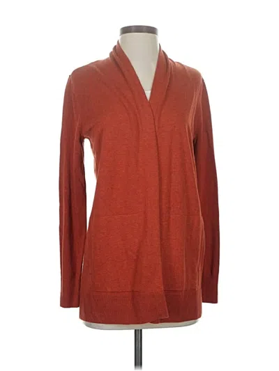 Pre-owned Lands' End Cardigan Sweater In Red