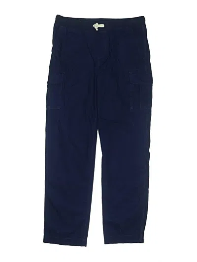 Pre-owned Lands' End Kids'  Cargo Pants In Blue