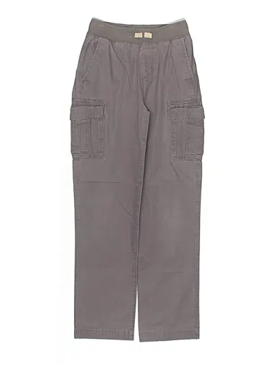 Pre-owned Lands' End Kids'  Cargo Pants In Gray