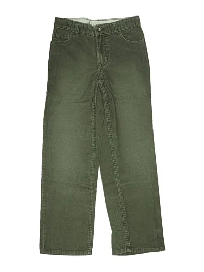 Pre-owned Lands' End Kids'  Cargo Pants In Green