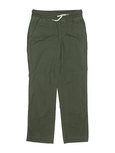 Pre-owned Lands' End Kids'  Cargo Pants In Green
