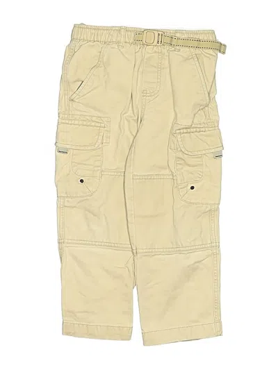 Pre-owned Lands' End Kids'  Cargo Pants In White