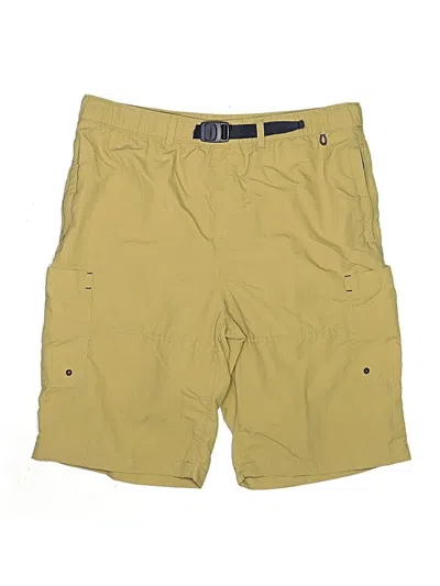 Pre-owned Lands' End Kids'  Cargo Shorts In Yellow
