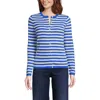 Lands' End Cashmere Cardigan Sweater In Blue