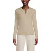 Lands' End Cashmere Cardigan Sweater In Champagne