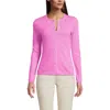 Lands' End Cashmere Cardigan Sweater In Pink